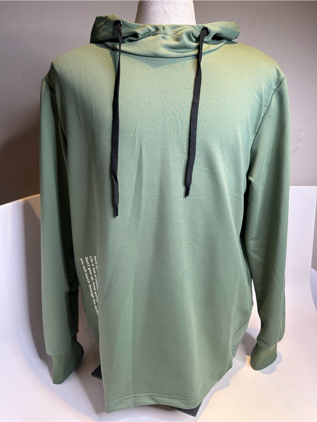 Lightweight Hooded Shirt Sage Green